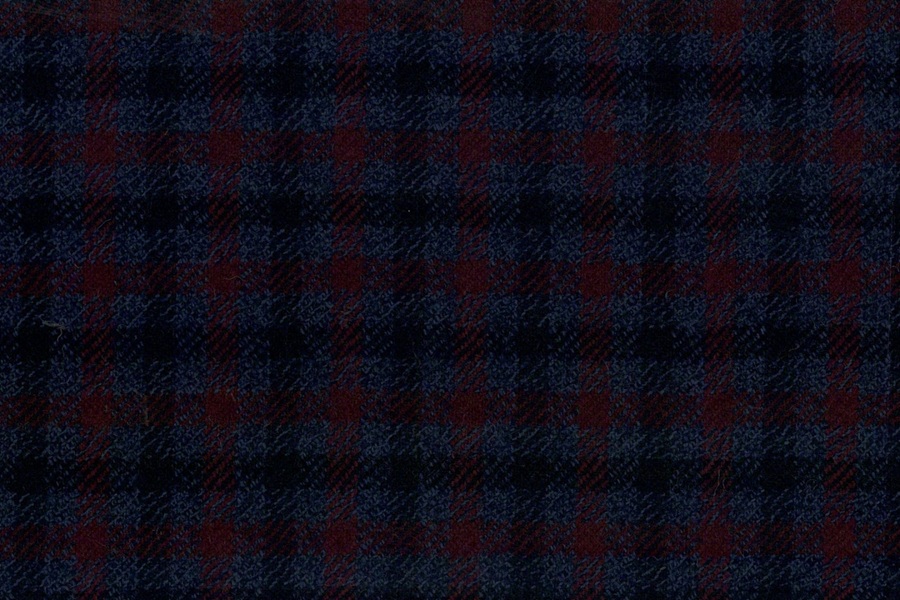 Blue and red small checks