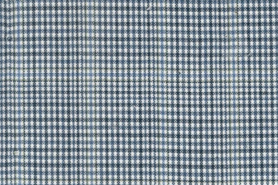 Blue grey check