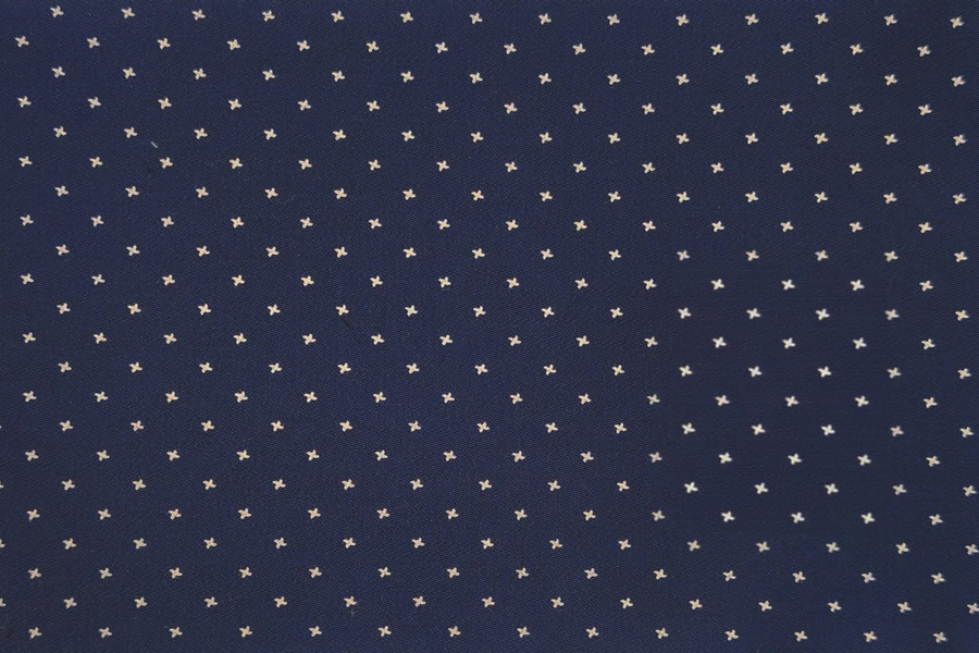 White crosses on navy blue