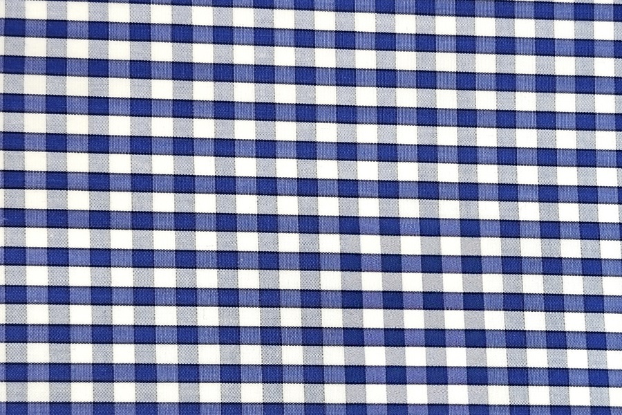 Dark blue checks