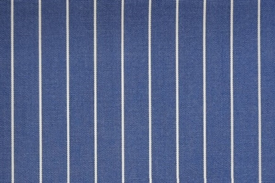 White stripes on blue