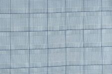 Blue and white checks in black squares