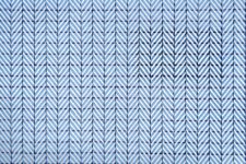 Blue herringbone in dotted blue squares