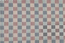Maroon and blue striped squares