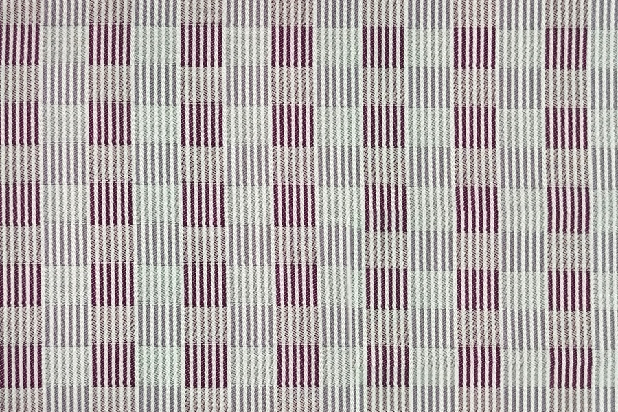 Purple and grey striped squares