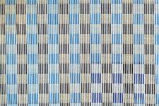 Turquoise and grey striped squares