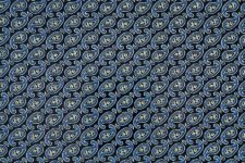 Blue paisley on black