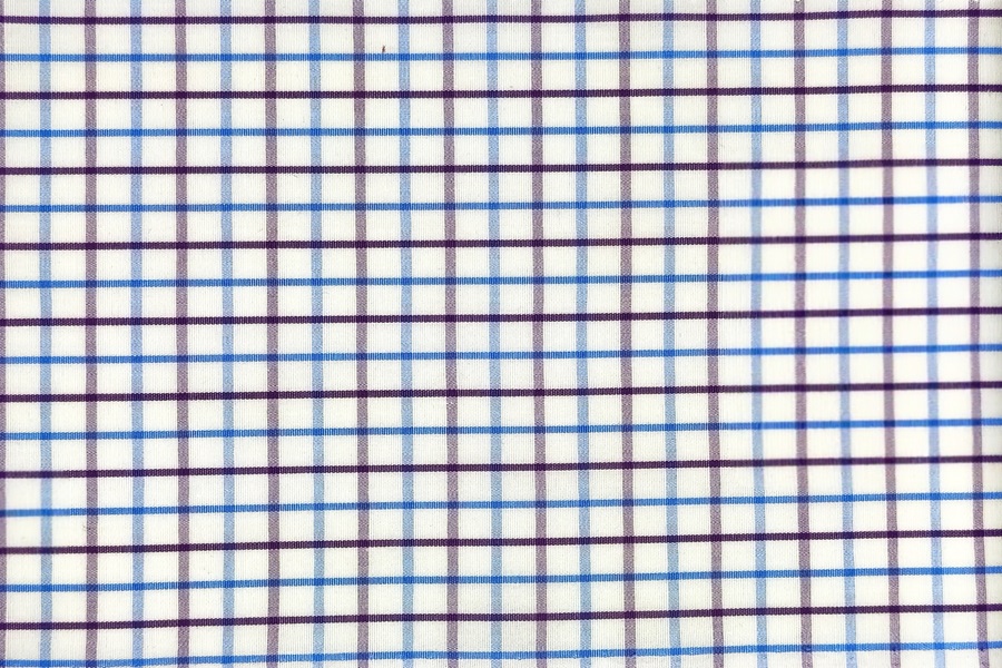 Purple and blue checks