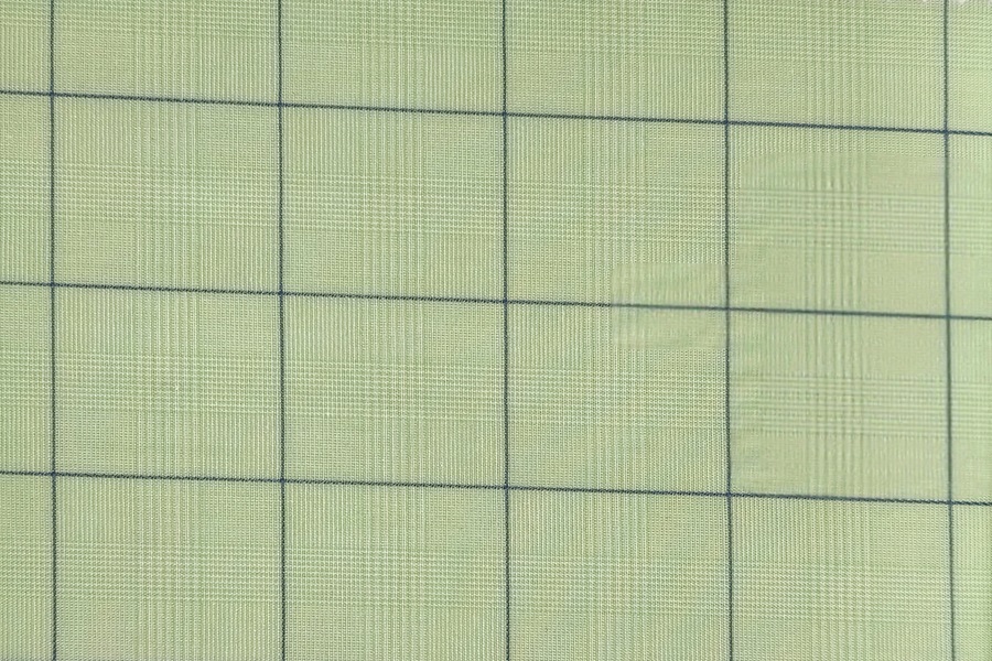 Green self check with blue window