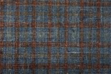 Blue with red checks