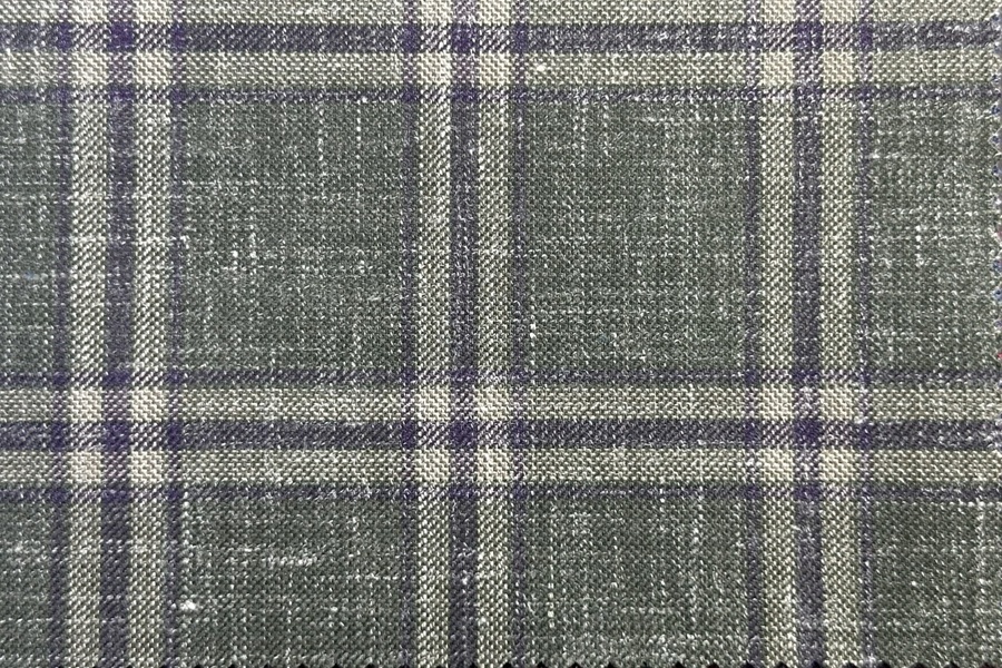 Green with purple windowpane